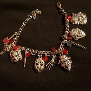 Horror character charm braclet